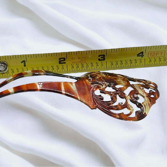🌺Vintage Celluloid Tortoise Shell Hair Comb - Picture 8 of 11